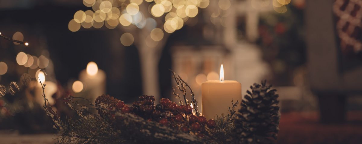 Professionelles Foto eines Adventskranzes